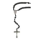 Saint Michael Corded Hematite Rosary