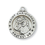 Small Saint Christopher Medal Sterling L700CH