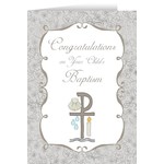 Greeting Card- Child’s Baptism (Grey)