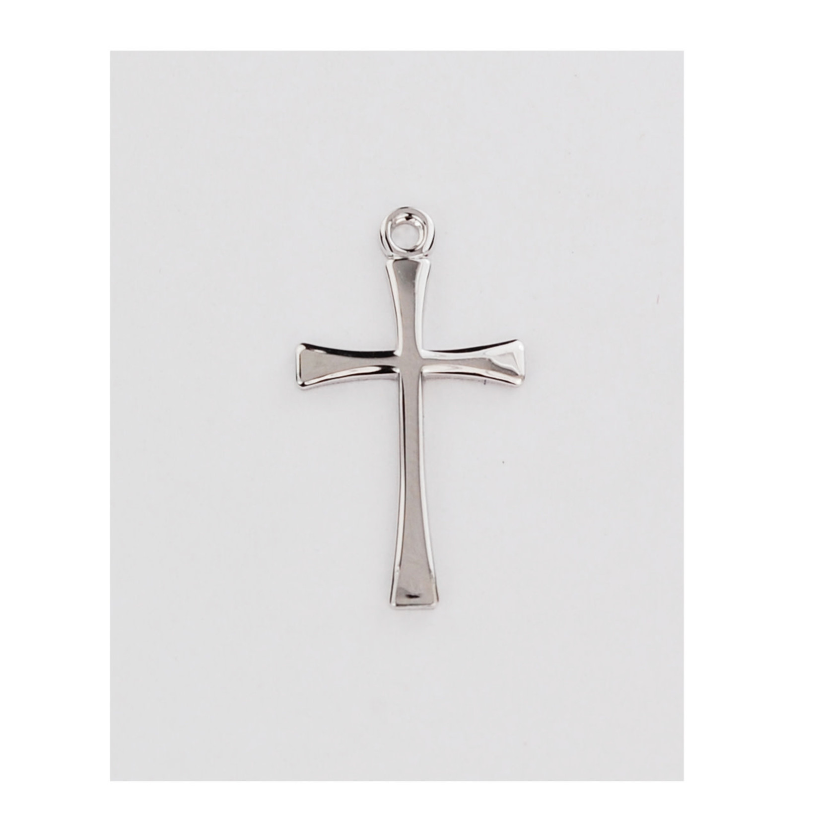 Sterling Flared Cross w/ 18” Chain (L9189)