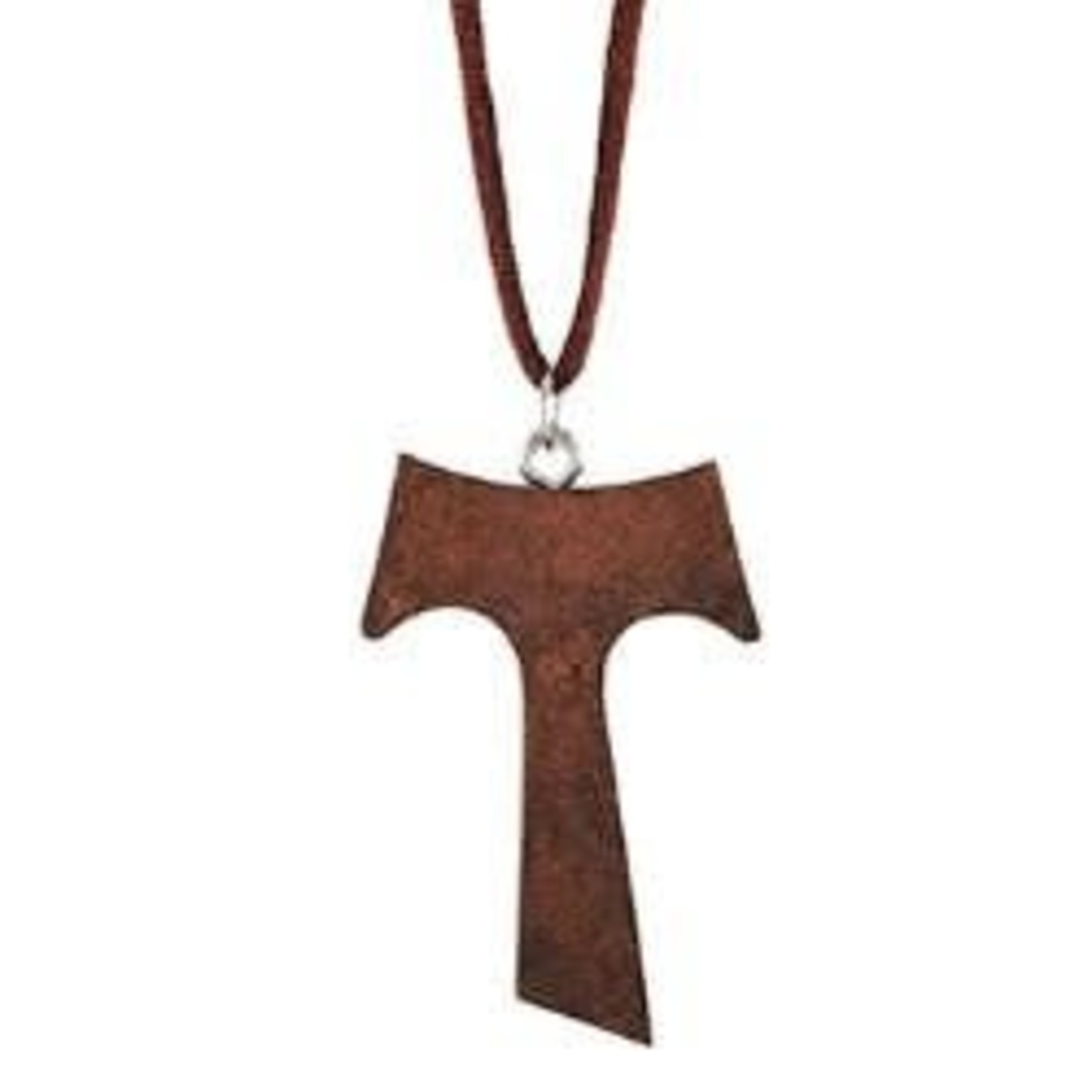 Tau Wood Cross with Cord