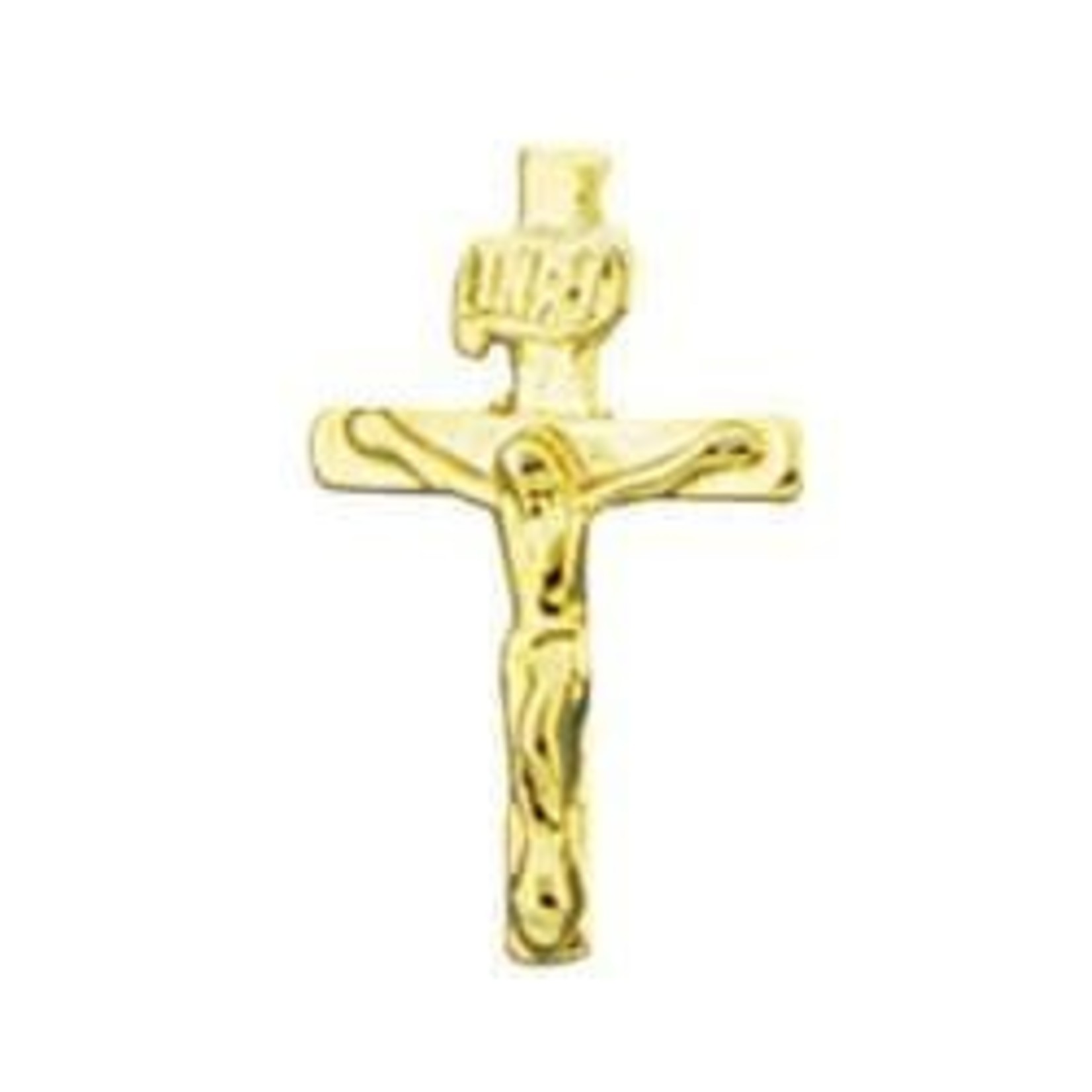 Gold Crucifix Lapel Pin