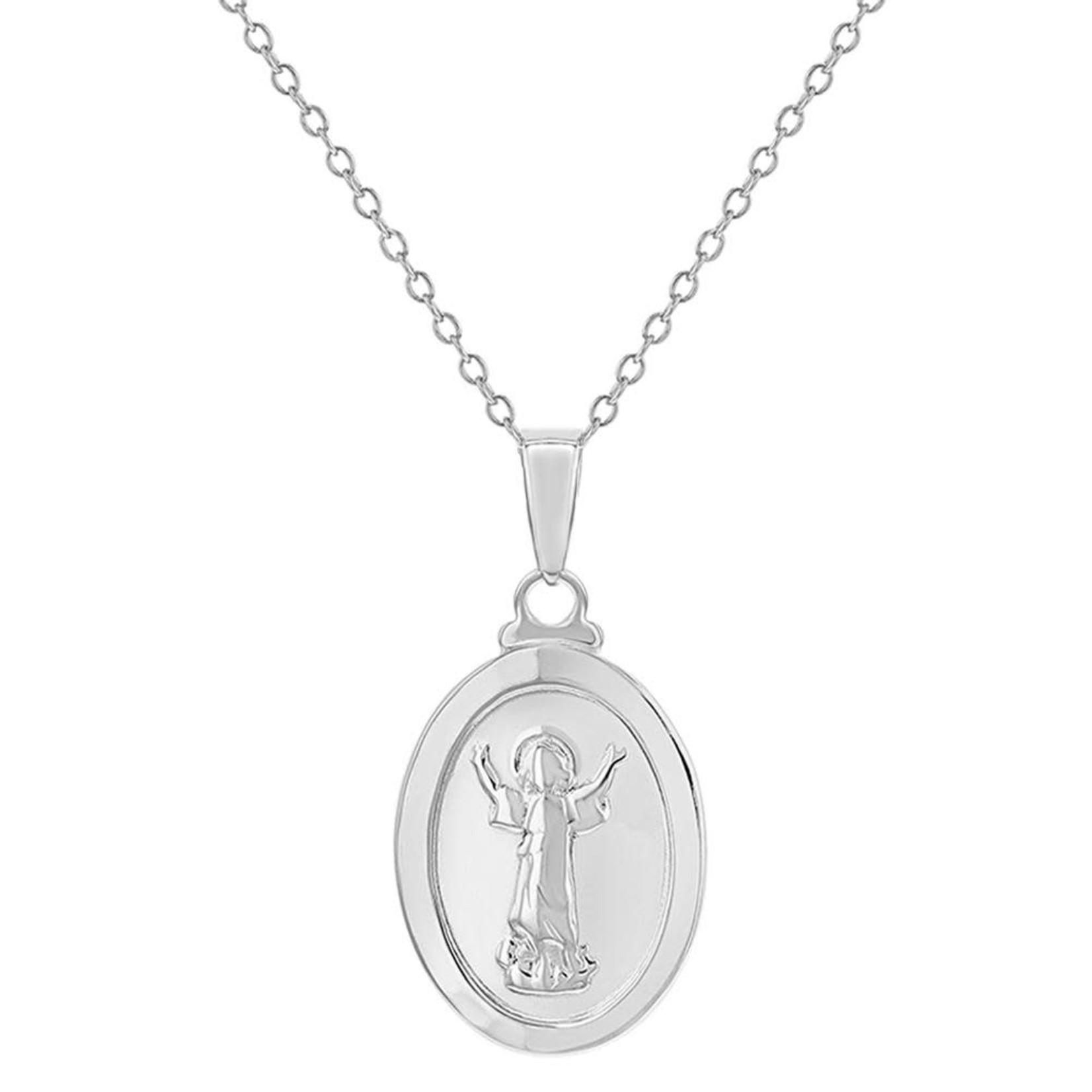 925 Sterling Divine Child Medal Necklace (Divino Nino)