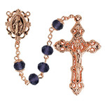 Rose Gold  and Amethyst Rosary