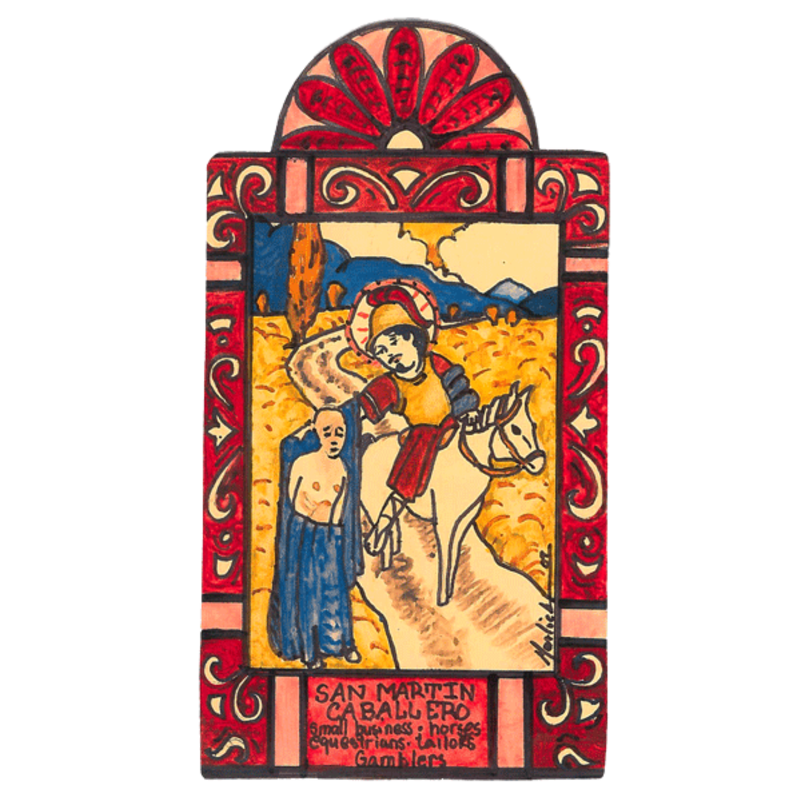 Retablo San Martin de Tours (Caballero) Pocket Saint
