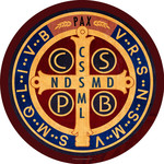Decal St Benedict Medal 3"