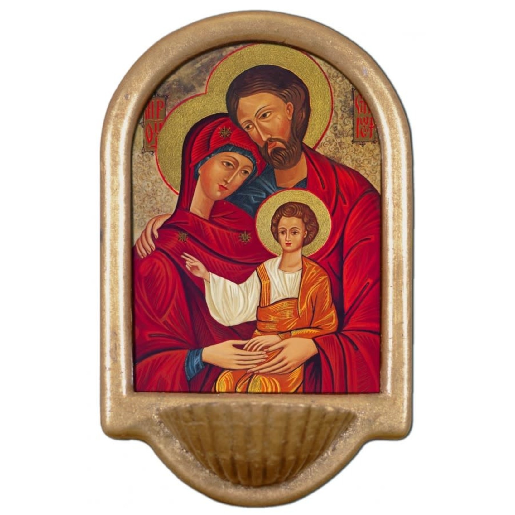 Holy Water Fount Holy Family Icon