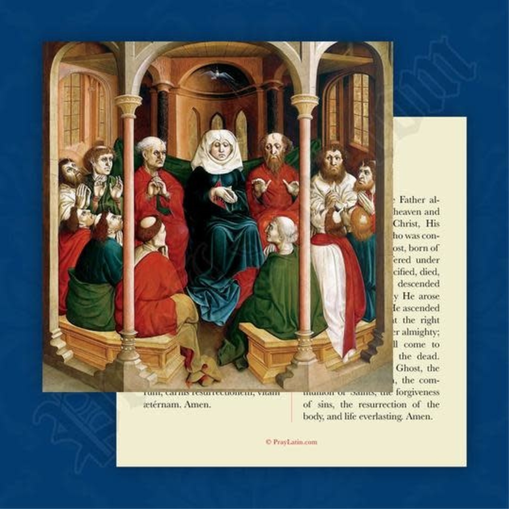 Latin-English Prayer Card Apostles Creed