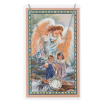 Small Guardian Angel Medal and Prayer Card Set