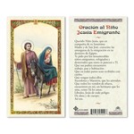 Nino Jesus Emigrante Prayer Card (Spanish)
