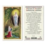 Nuestra Señora de Lourdes Prayer Card (Spanish)