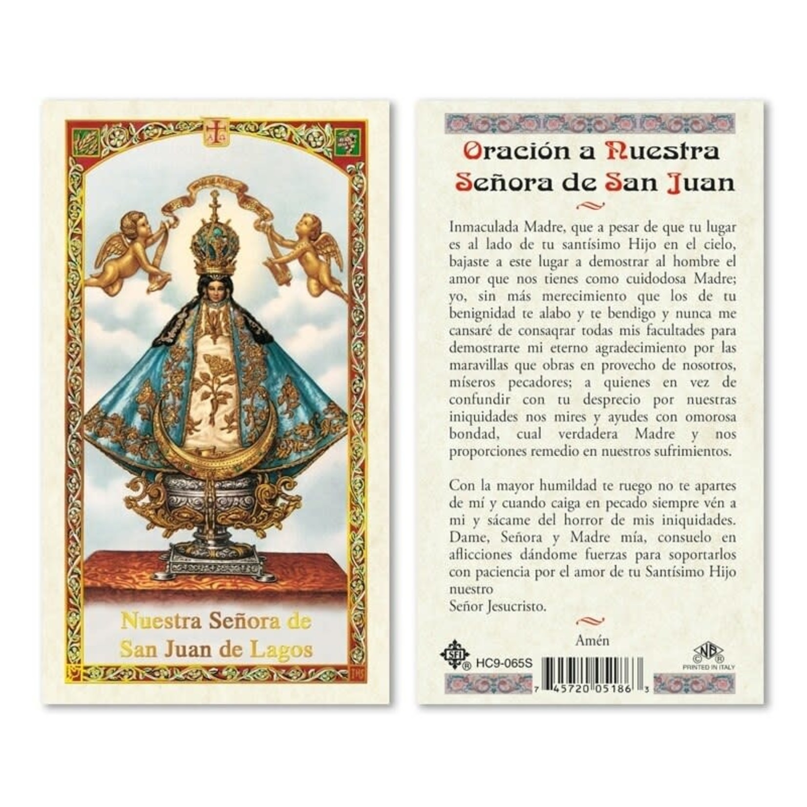 Nuestra Señora de San Juan de los Lagos Prayer Card (Spanish)