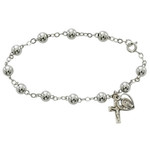 Women's Sterling Rosary Bracelet
