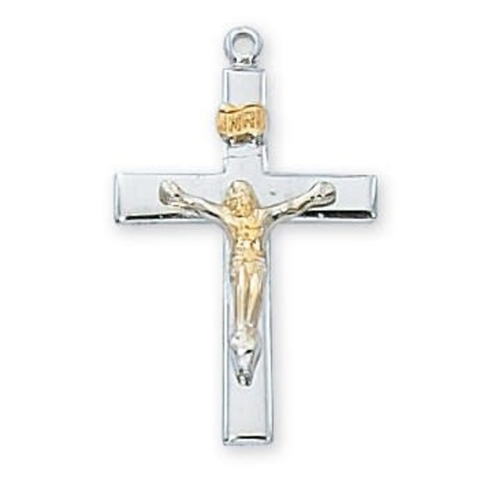Crucifix Two-tone Sterling L7018