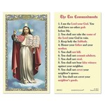 Prayer Card The Ten Commandments