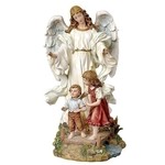 Guardian Angel w/ Children 10” Statue