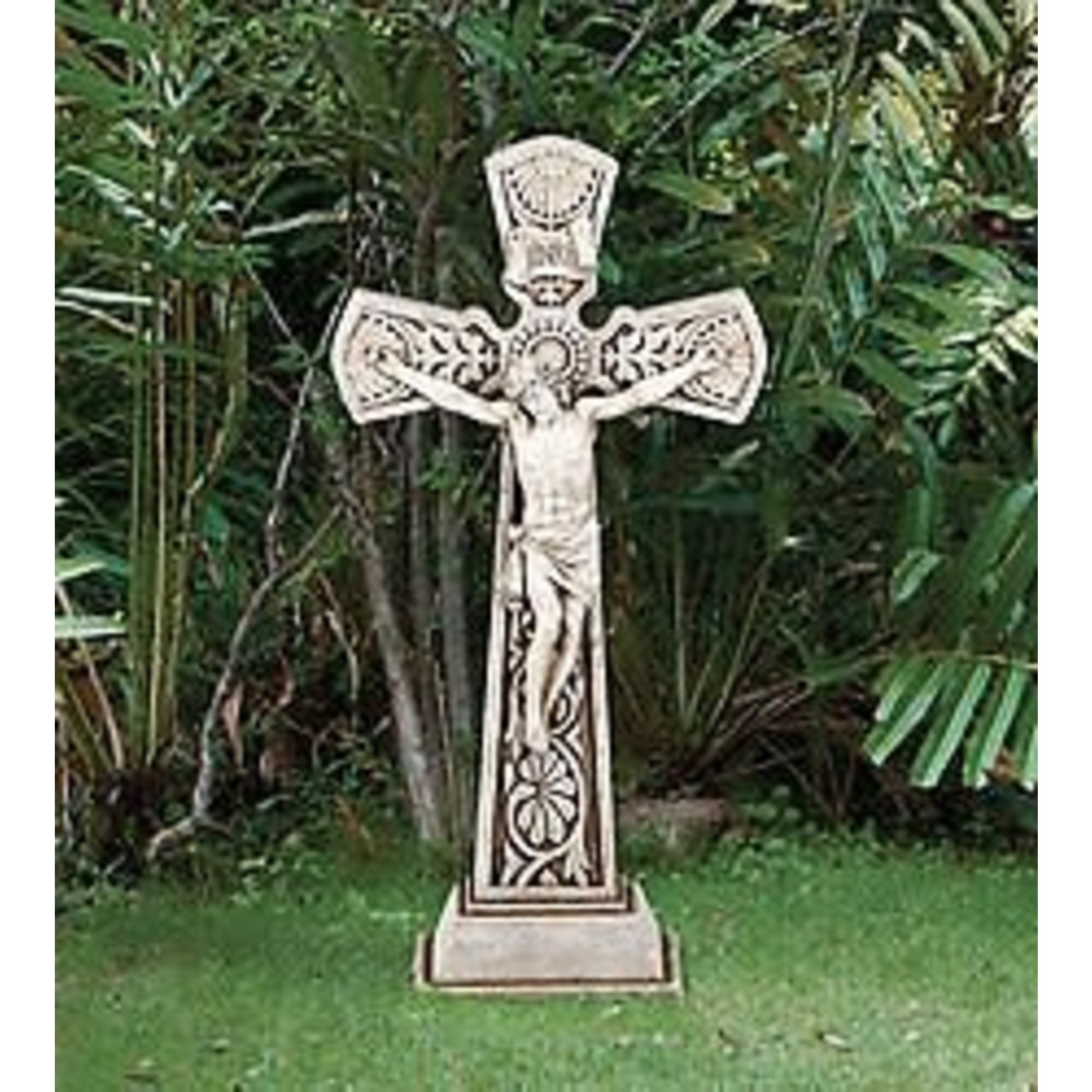 Garden Statue Standing Crucifix
