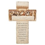 The Last Supper Stone Wall Cross 13"