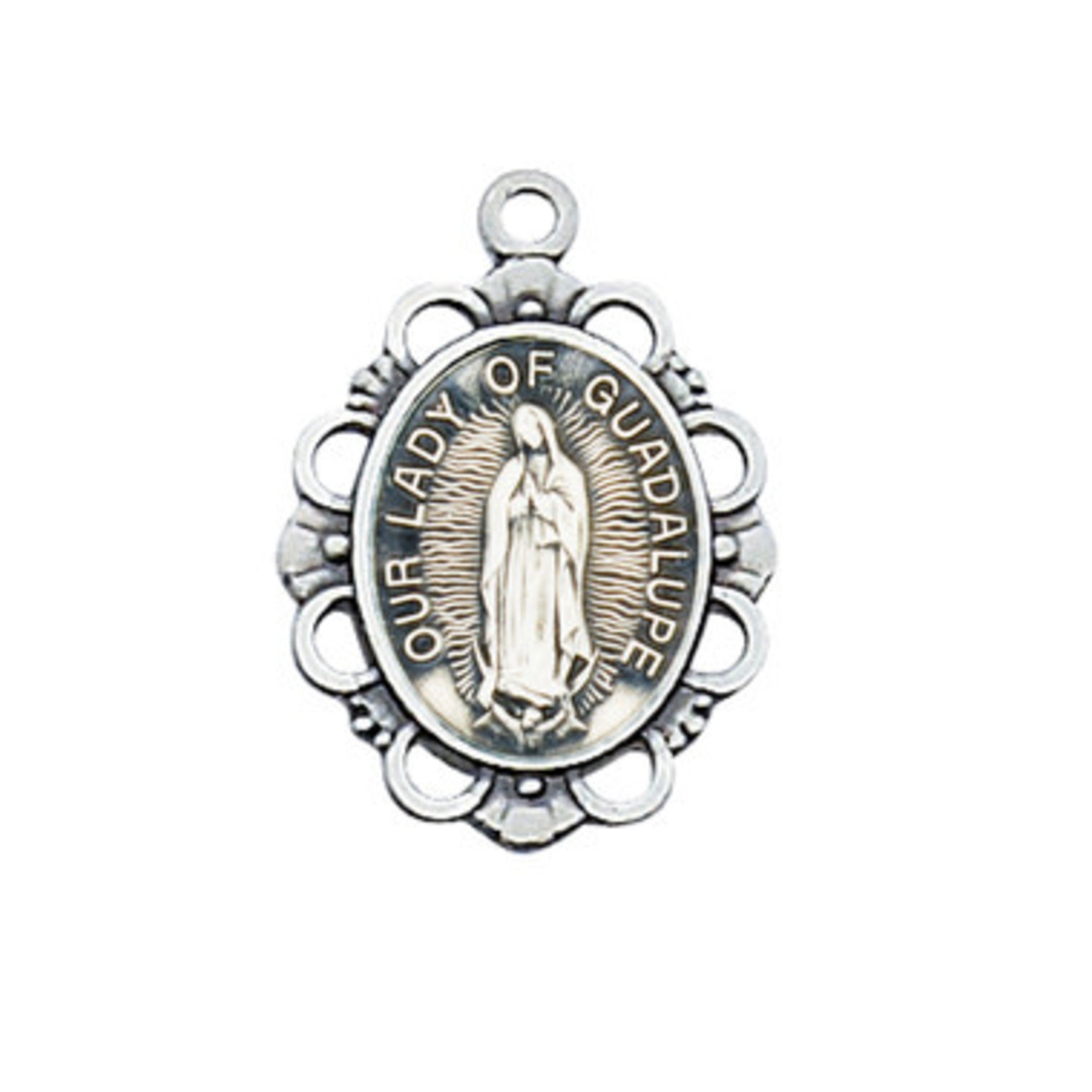 Small Our Lady of Guadalupe Sterling Medal L815