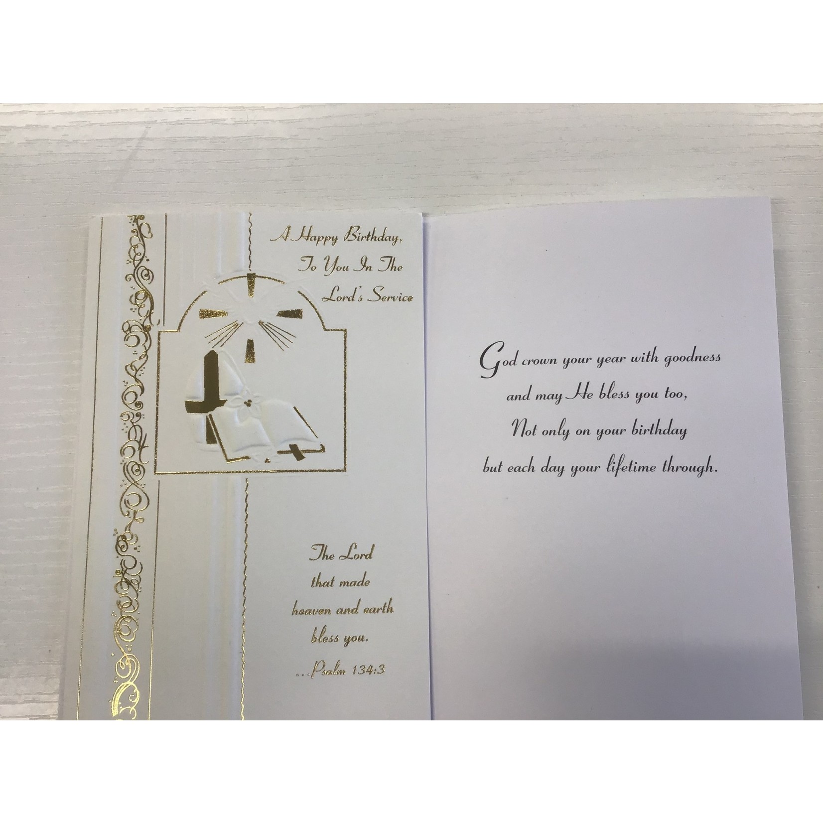 Greeting Card- Happy Birthday In Lord's Service