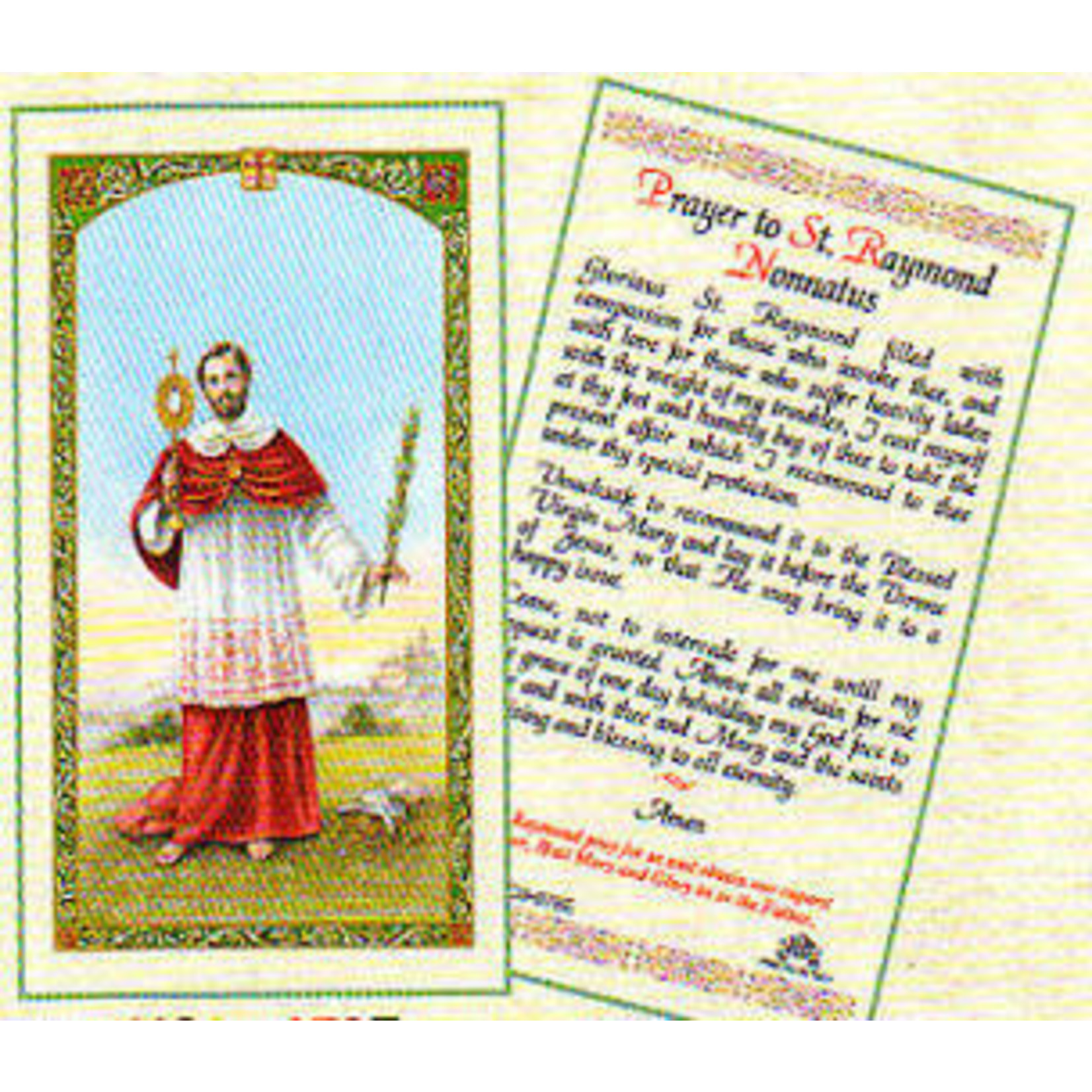 Prayer Card St Raymond Nonnatus