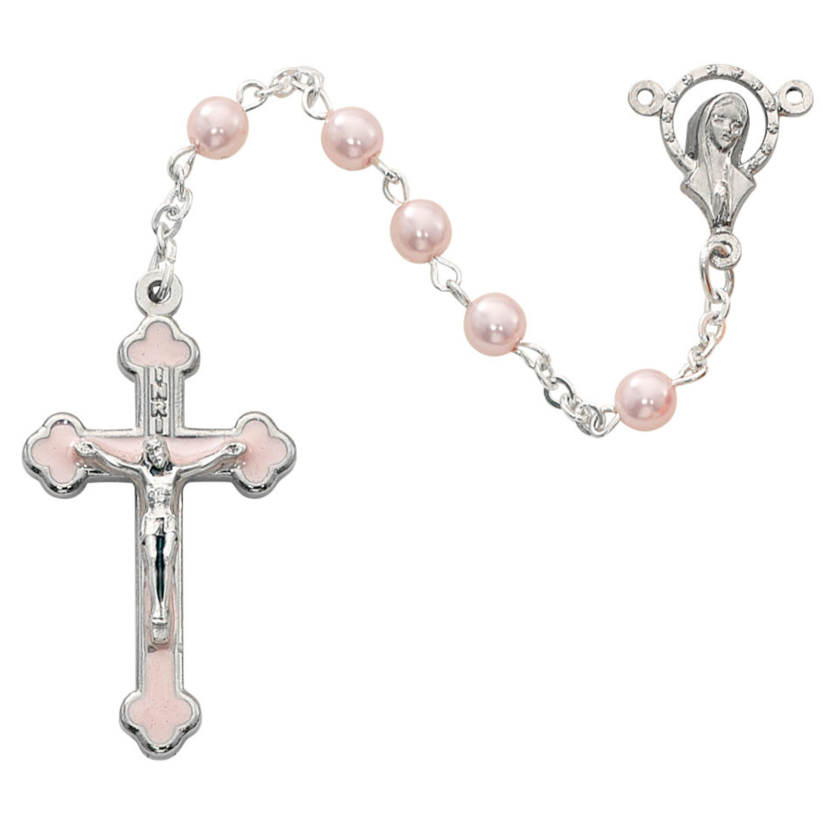 McVan Small Pink Bead Rosary