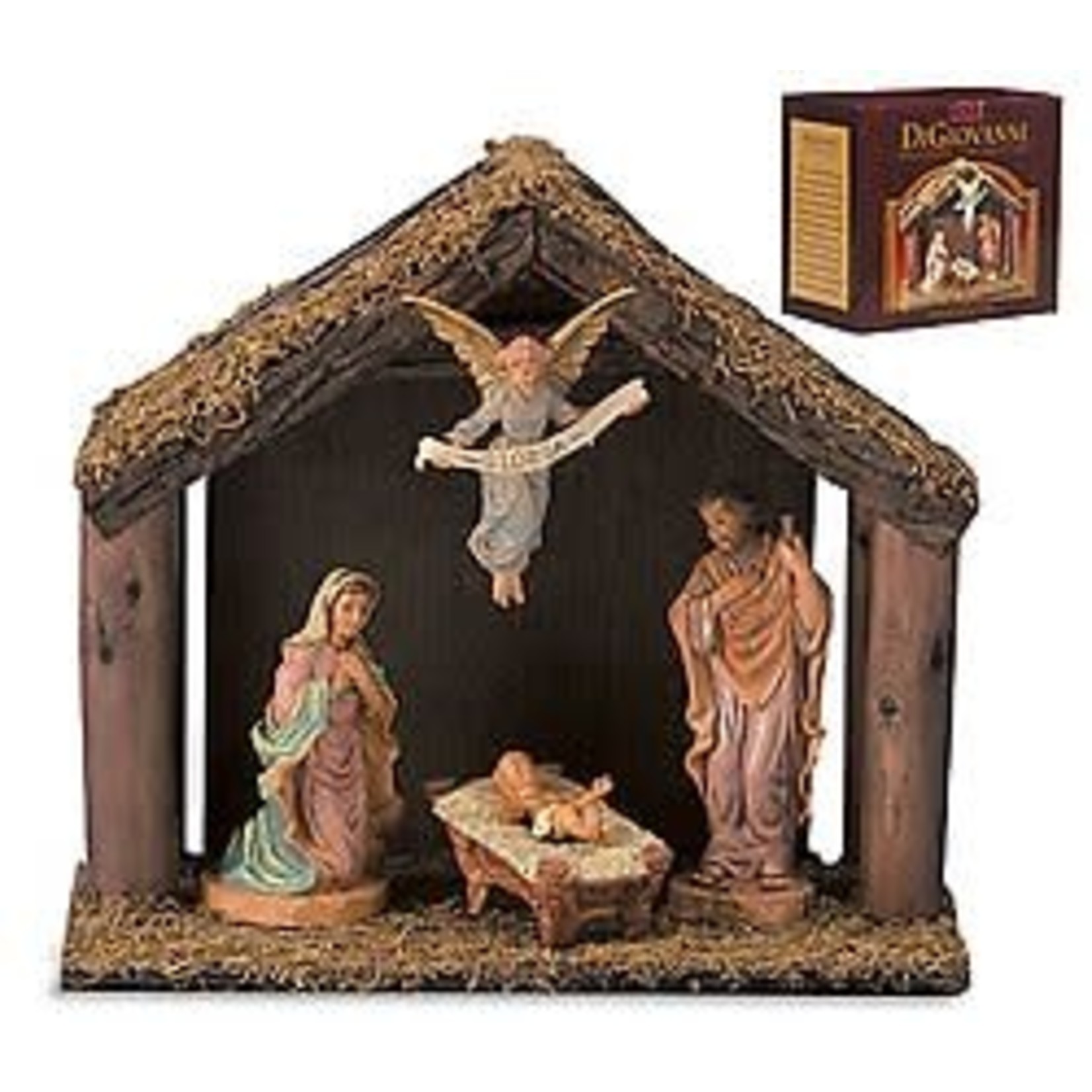 5 Piece Holy Family Nativity with Stable