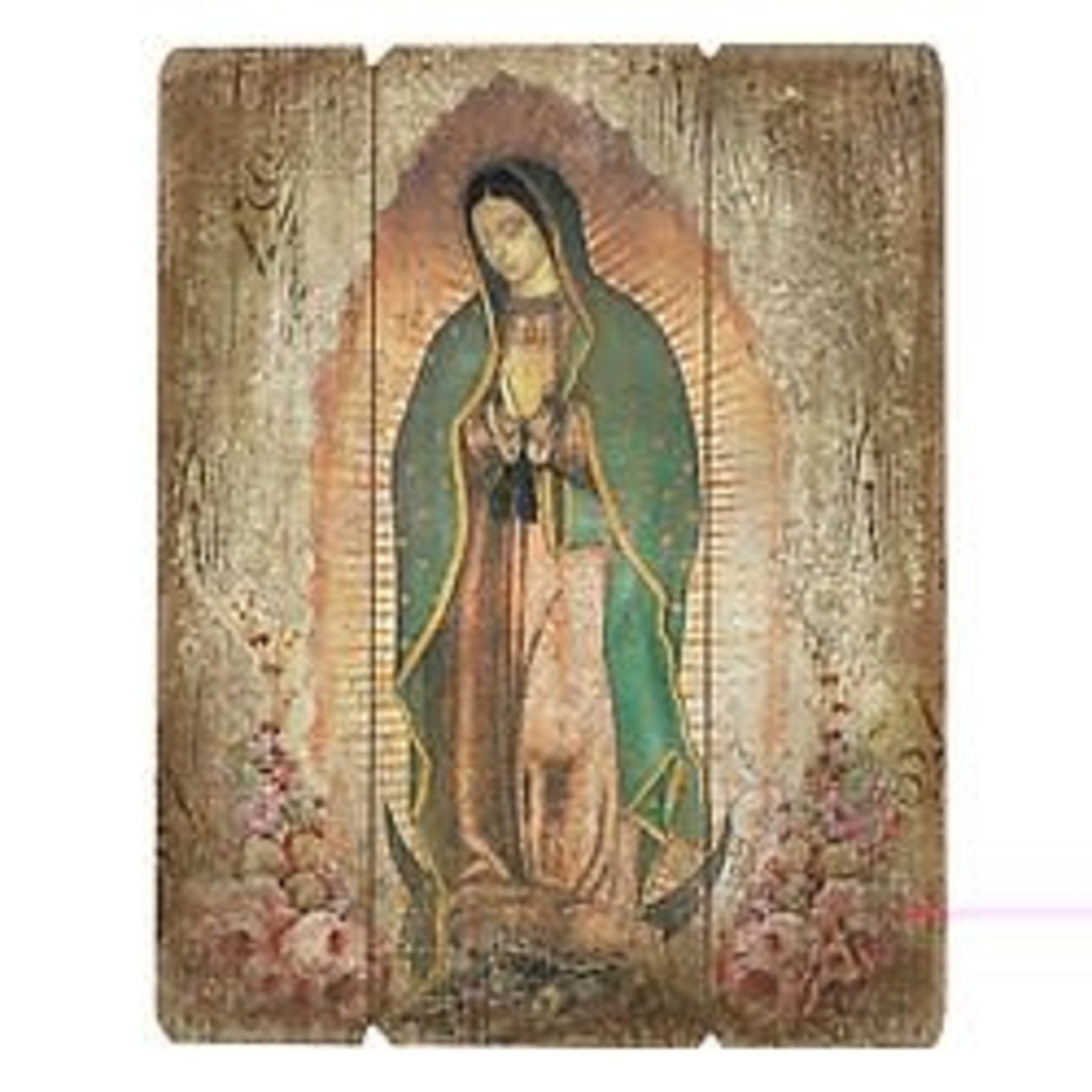 Our Lady of Guadalupe 15" Pallet Wood