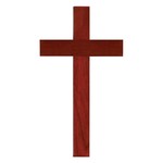 Mahogany Wood Wall Cross