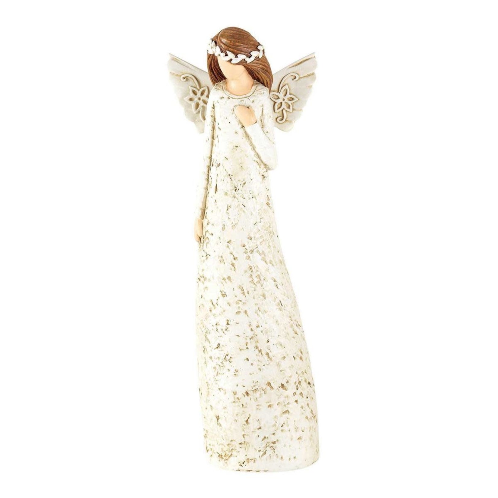 Angel Statue Hand on Heart 8.5"