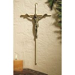 Brass Wall Crucifix