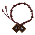 Scapular Bracelet with Wood Beads