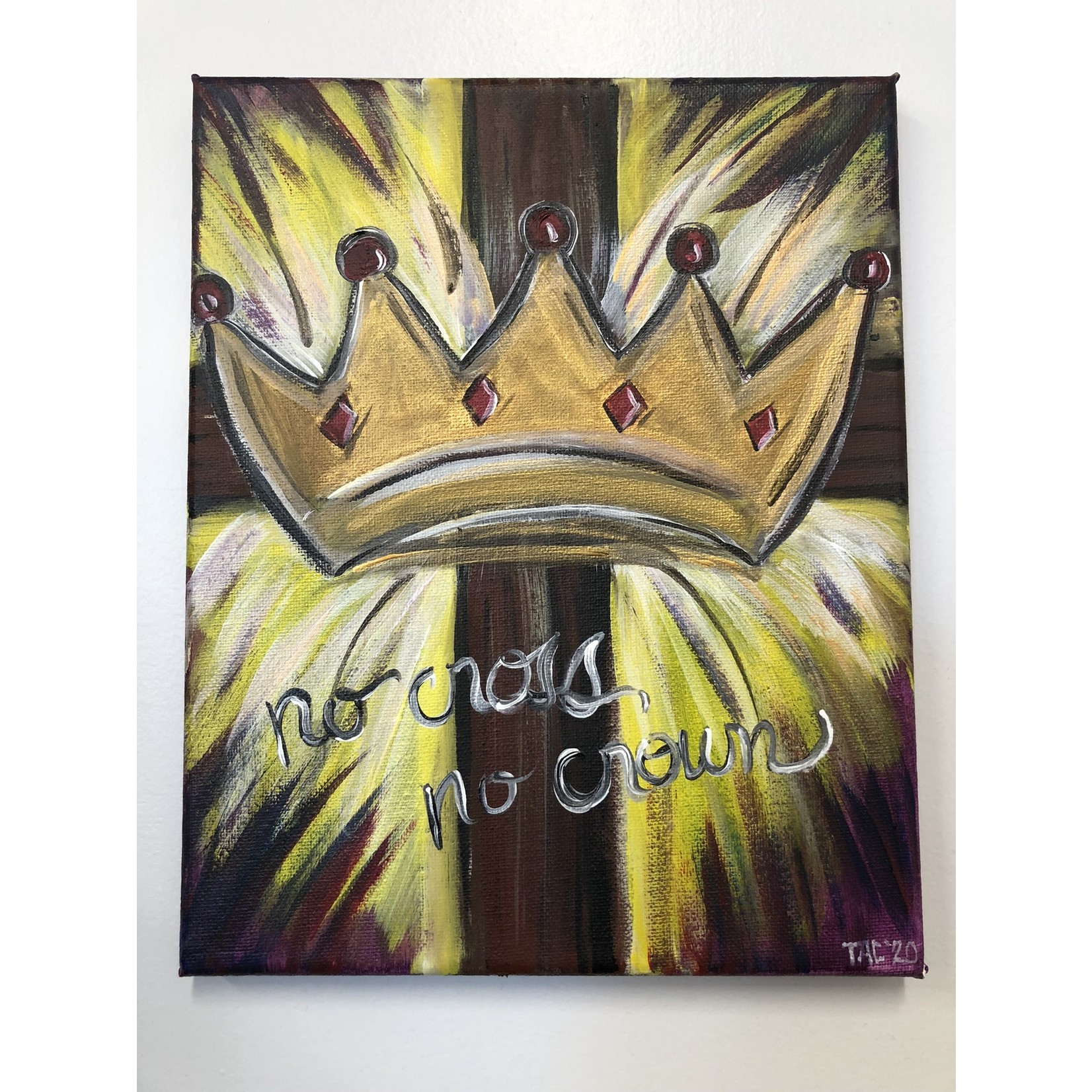 No Cross No Crown Canvas Painting