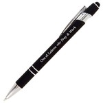 Black Stylus Pen- Ora Et Labora