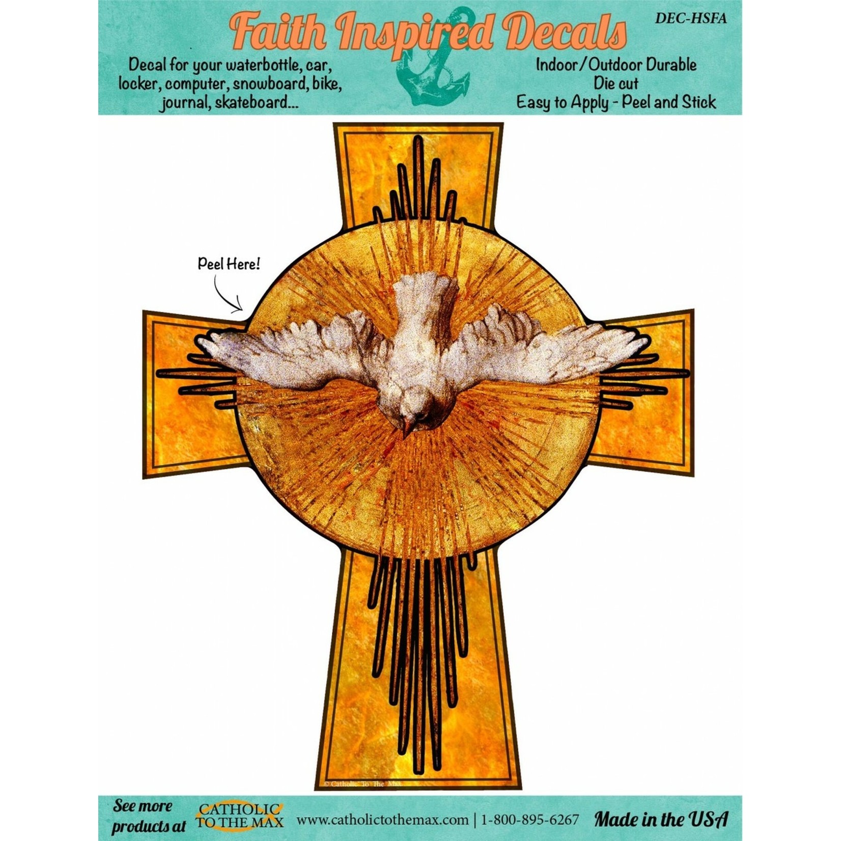 Decal Holy Spirit Cross