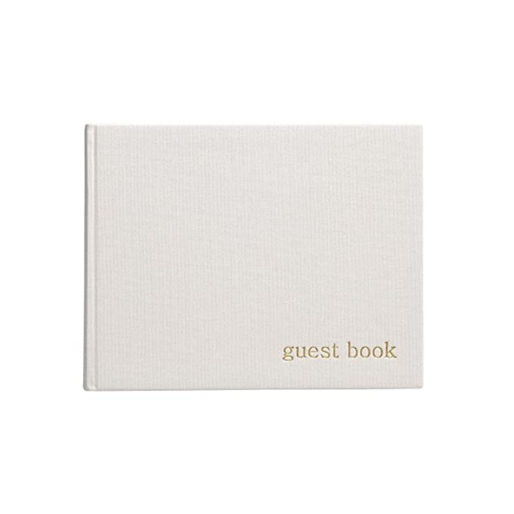 Guest Book Linen Cover Blank Pages