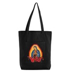 Our Lady of Guadalupe Black Canvas Tote Bag