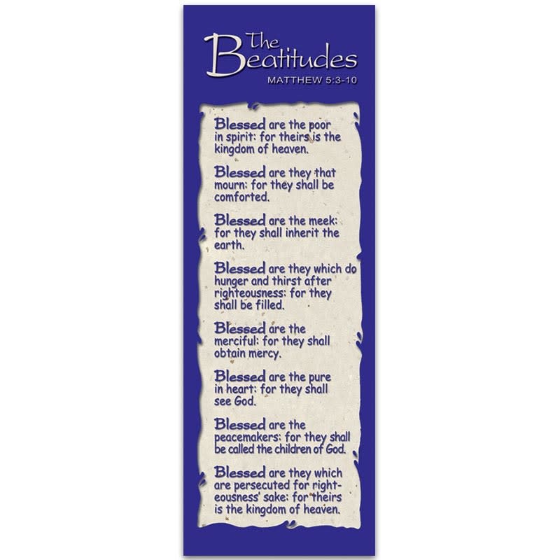 Bookmark- The Beatitudes - St. Paul's Catholic Books &amp; Gifts