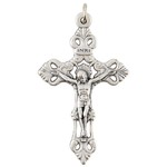 Silver Crucifix for Rosary 2"