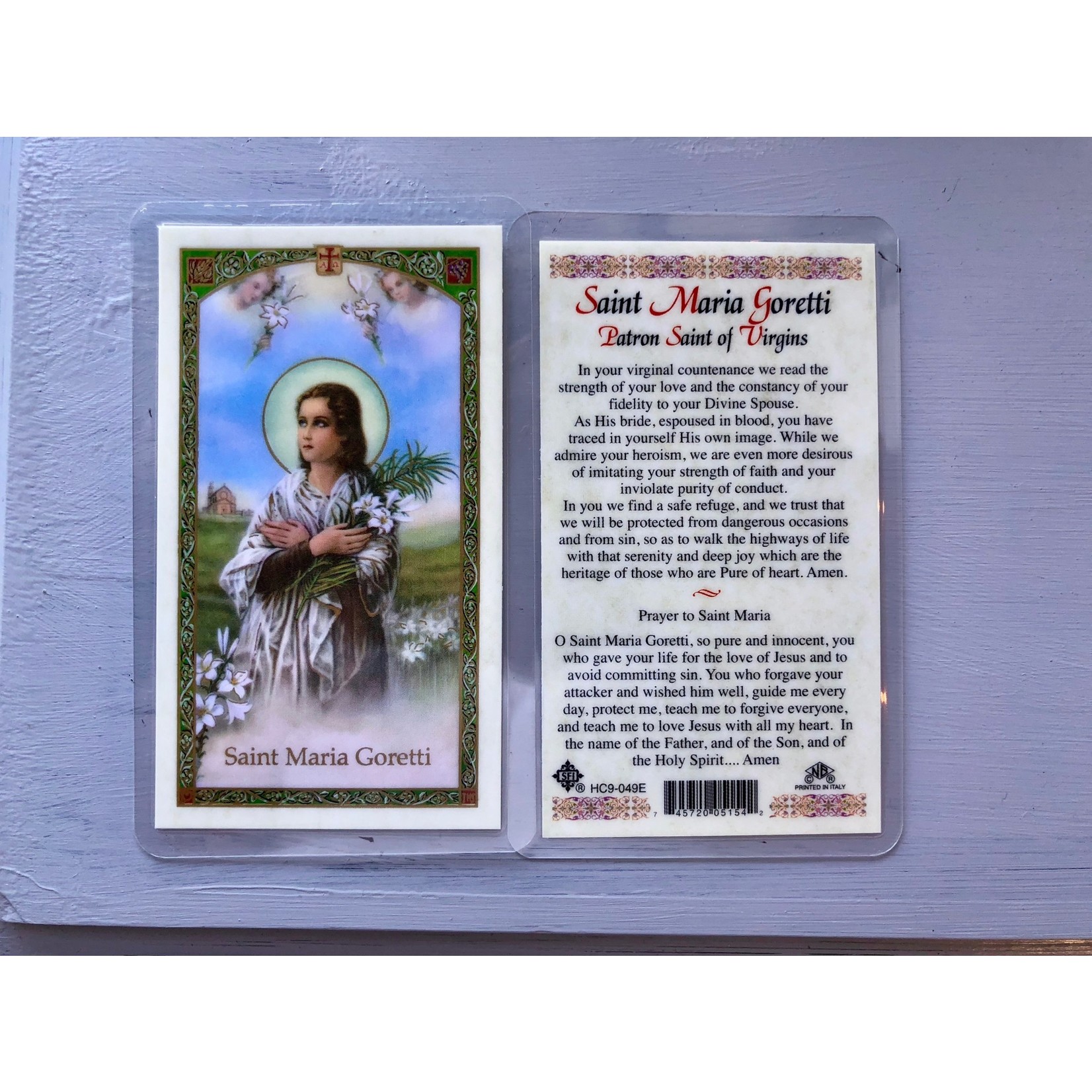 Prayer Card St Maria Goretti