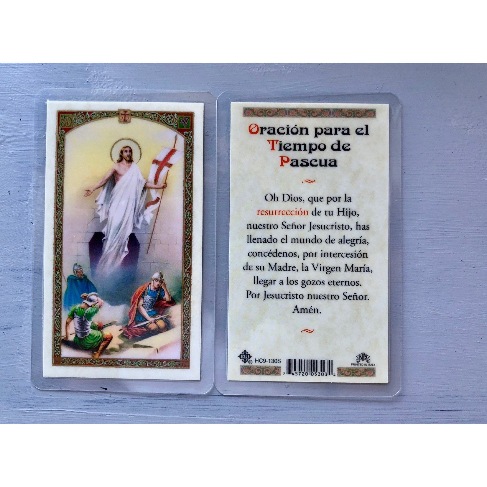 Oracion para el Tiempo de Pascua Prayer Card (Spanish)