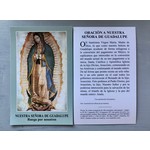 Nuestra Señora de Guadalupe Prayer Card Estampa