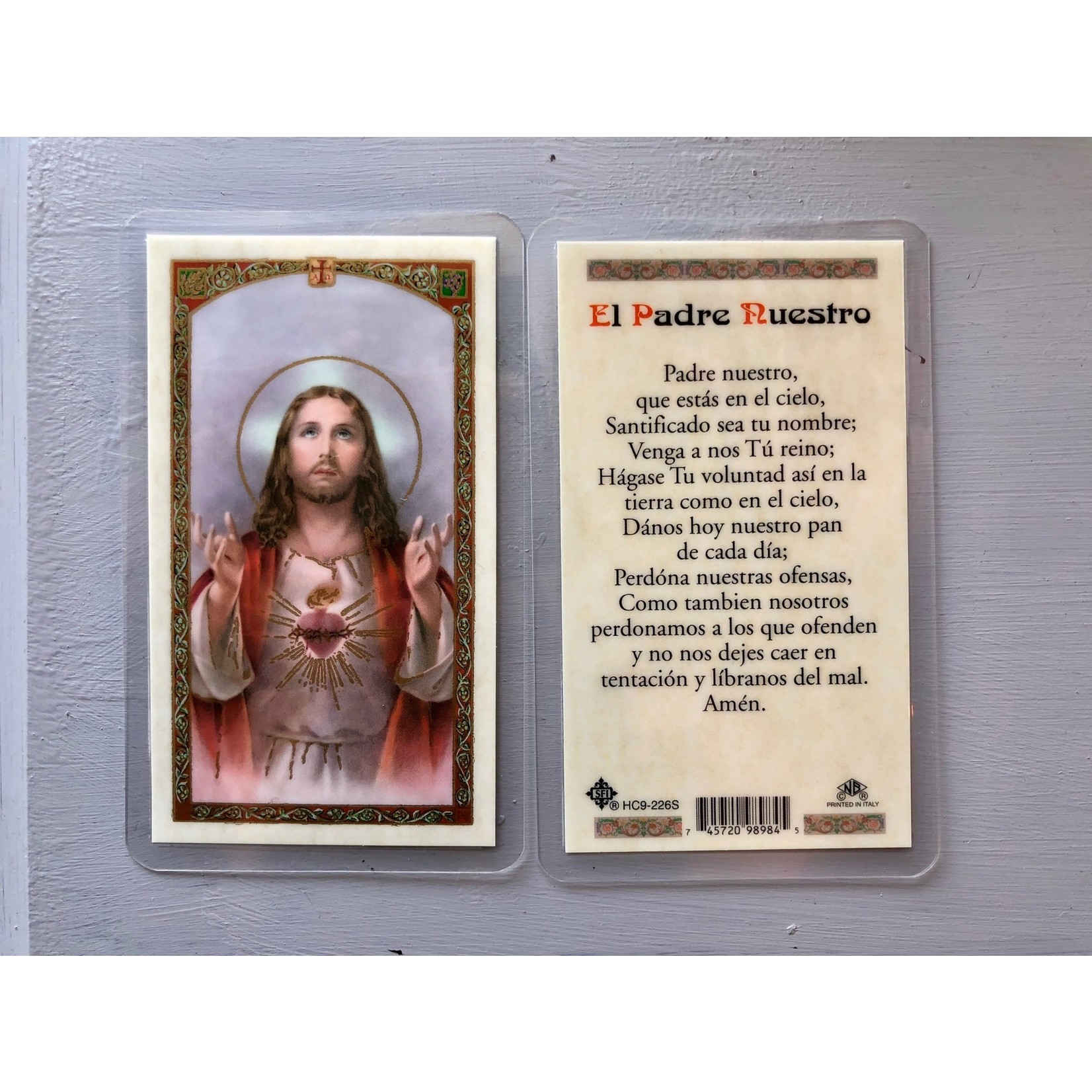 El Padre Nuestro Prayer Card (Spanish)