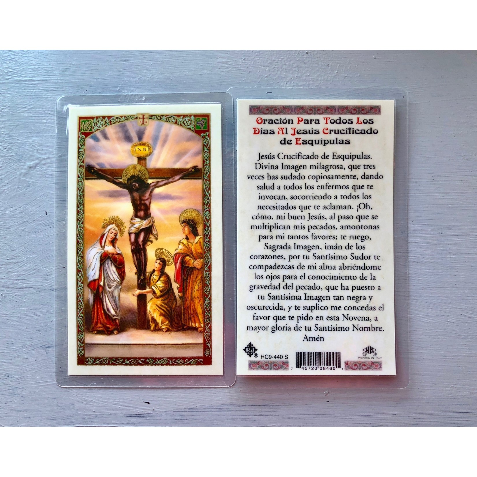 Jesus Crucificado de Esquipulas Prayer Card (Spanish)