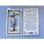 Prayer Card Prayer Before a Crucifix
