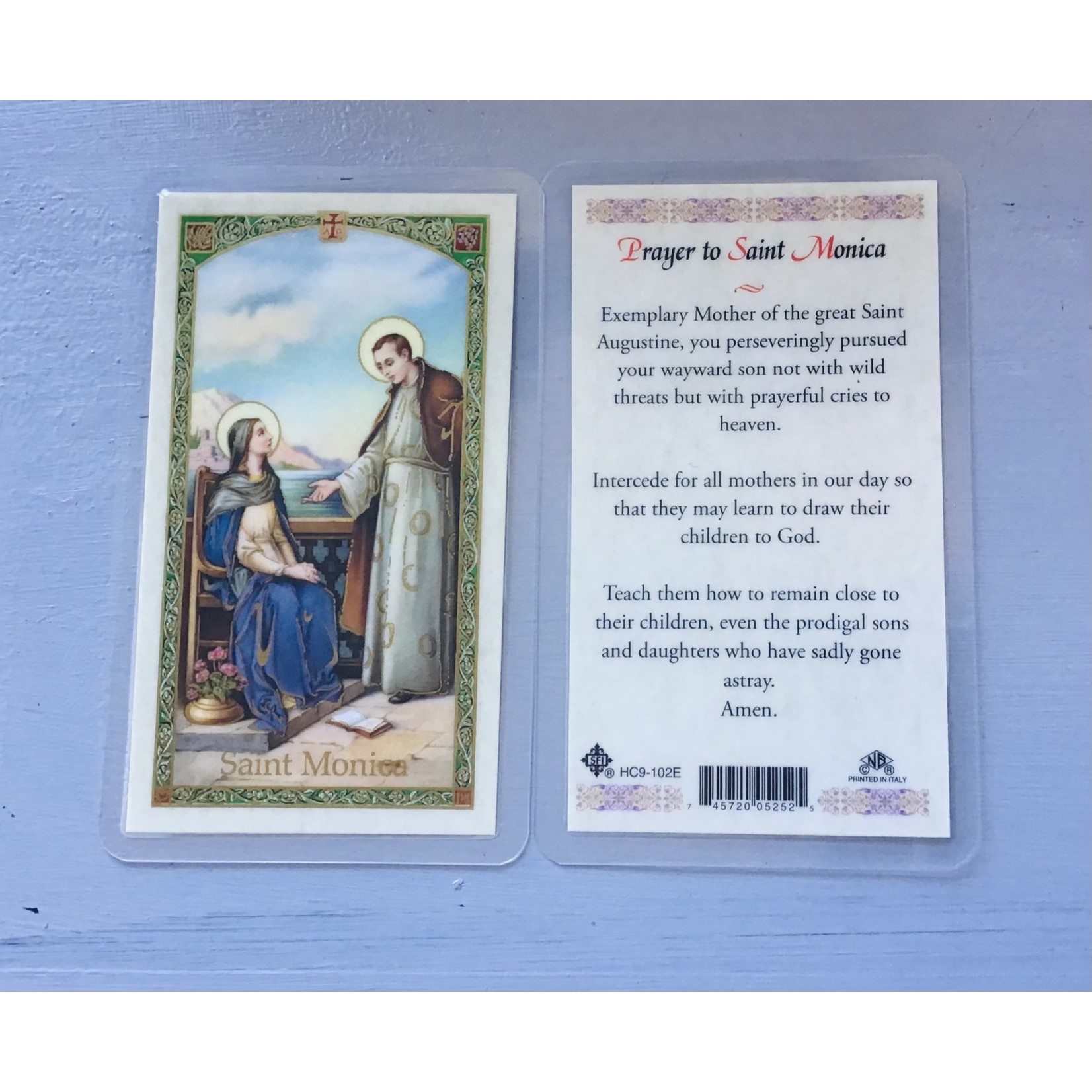 Prayer Card to Saint Monica