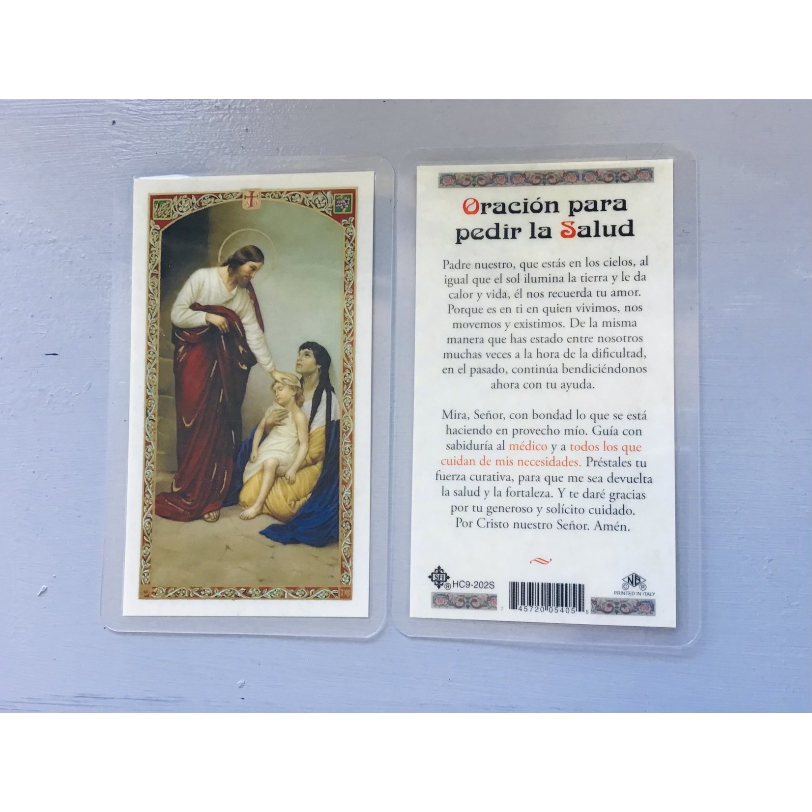 Oracion Para Pedir la Salud Prayer Card (Spanish)