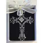 Pewter Baptism Wall Cross 5"