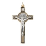 Gold and Black St Benedict Crucifix Pendant