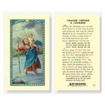 Prayer Card St Christopher Before a Journey